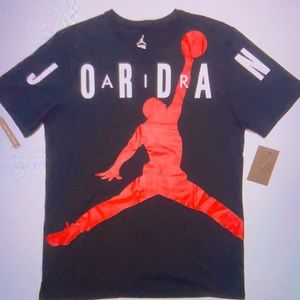 Air Jordan Jumpman Logo Graphic Black Tee Shirt L